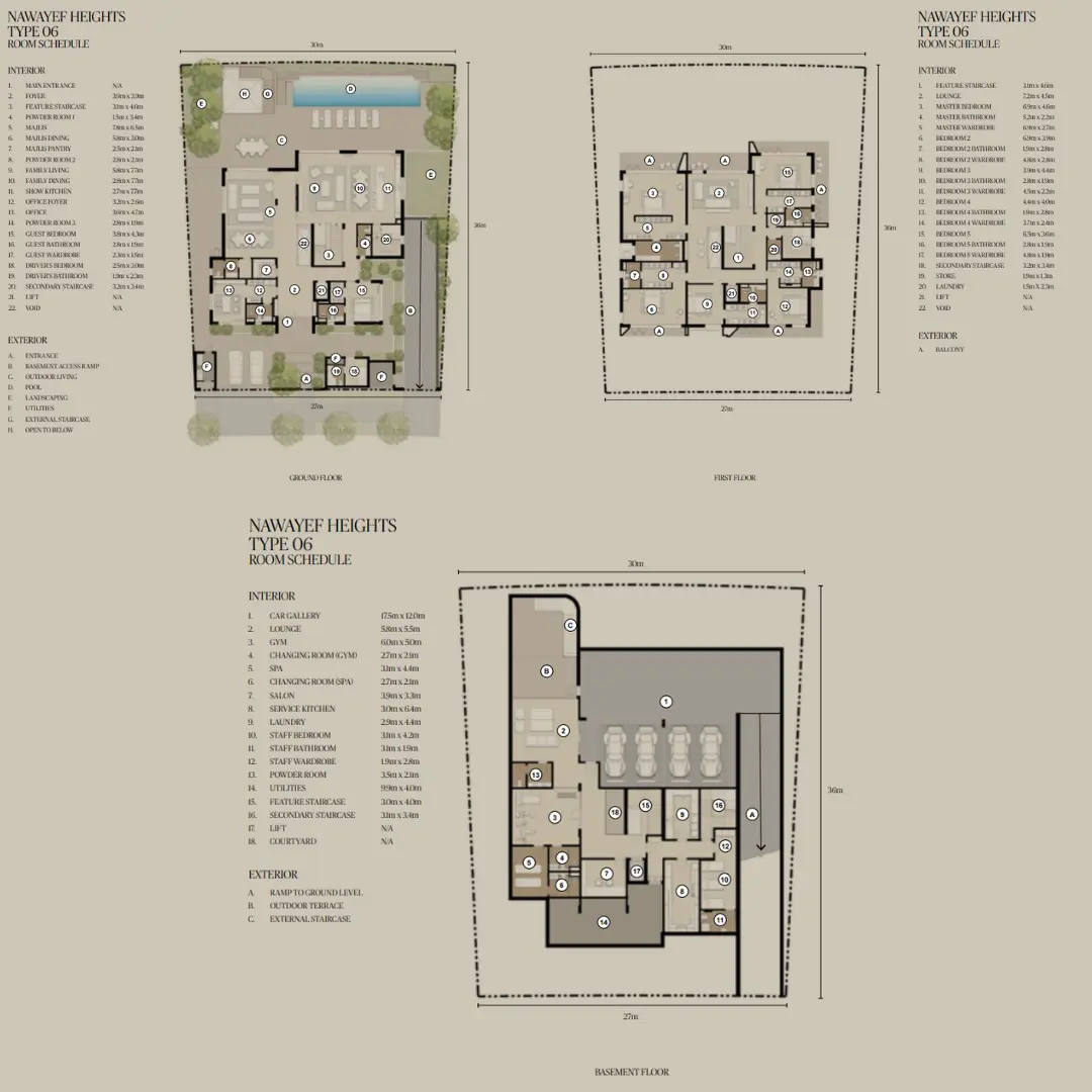 Type 6 Heights floor plan