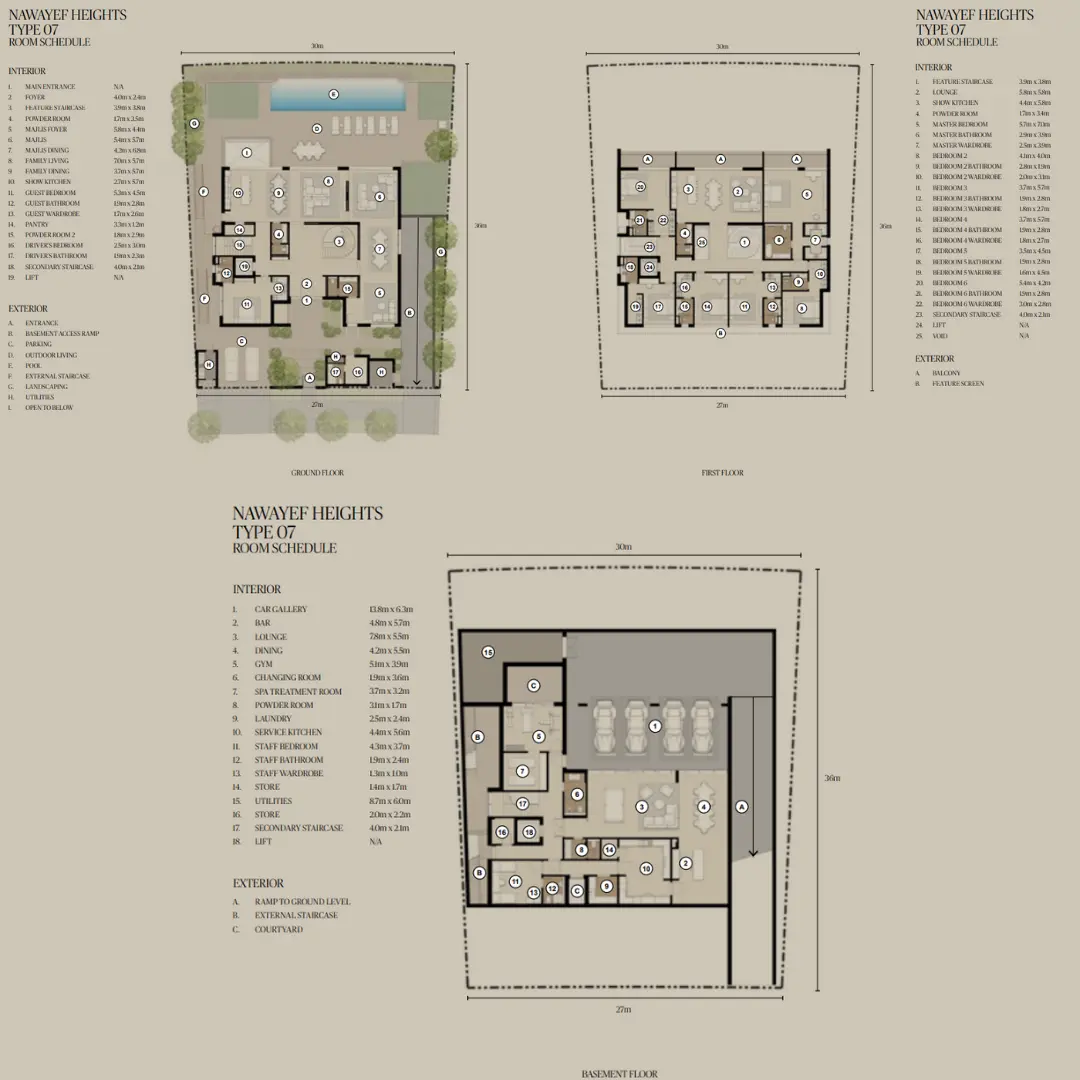 Type 7 Heights floor plan