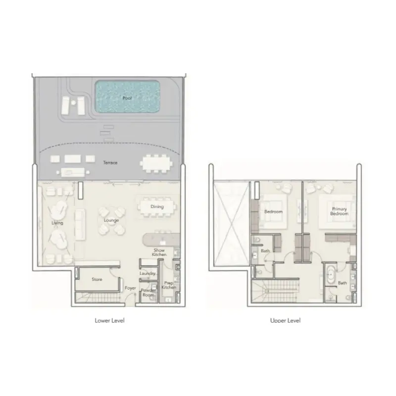 2 bedroom floor plan