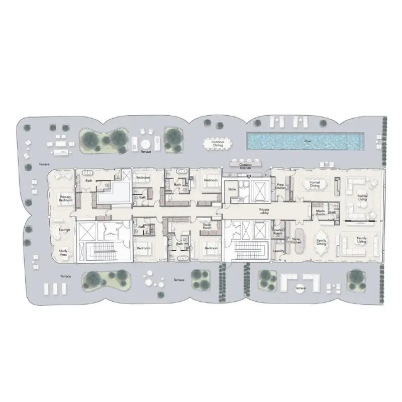 5 bedroom floor plan