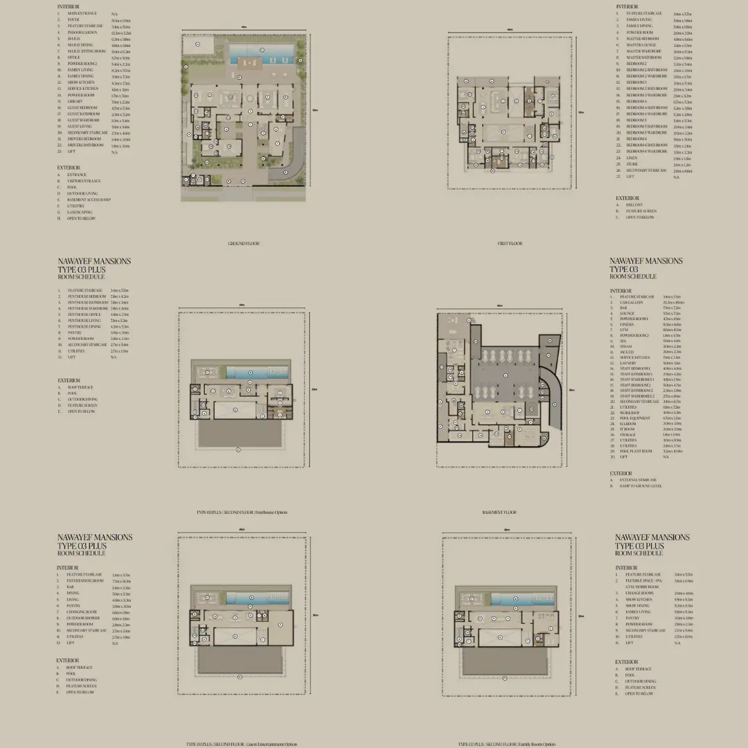 Type 3 Mansions floor plan
