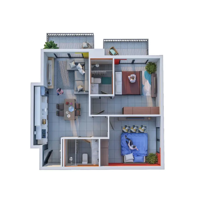 3 bedroom floor plan