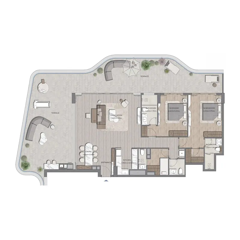 2,5 bedroom Apartments -  Tomorrow 166 floor plan