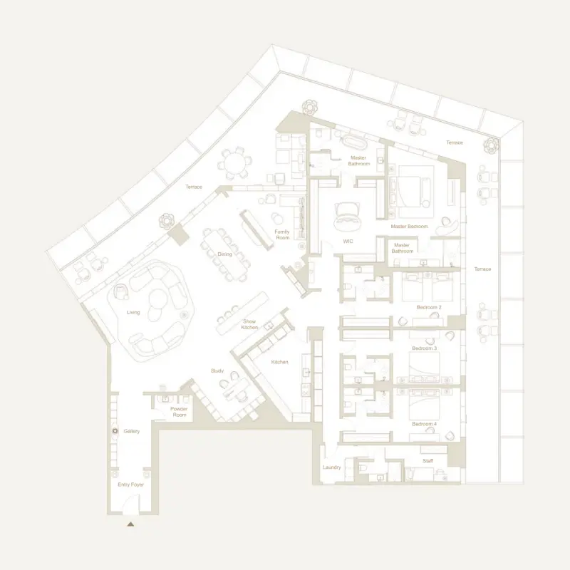 4 bedroom floor plan
