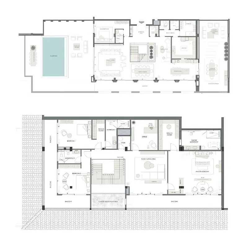 4 bedroom floor plan