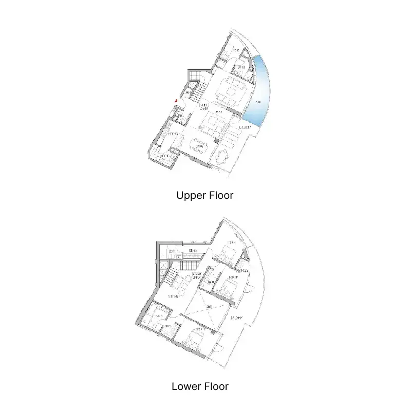 3 Bedrooms duplex - Canal Heights floor plan