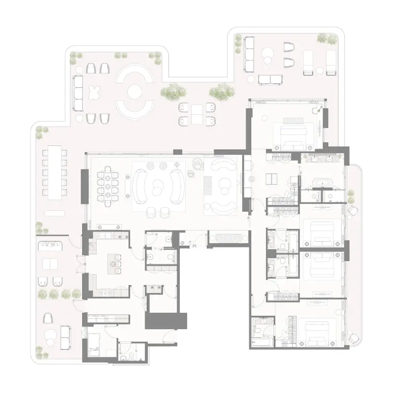 4 bedroom Penthouse -  Bay Grove Residences Phase 4 floor plan