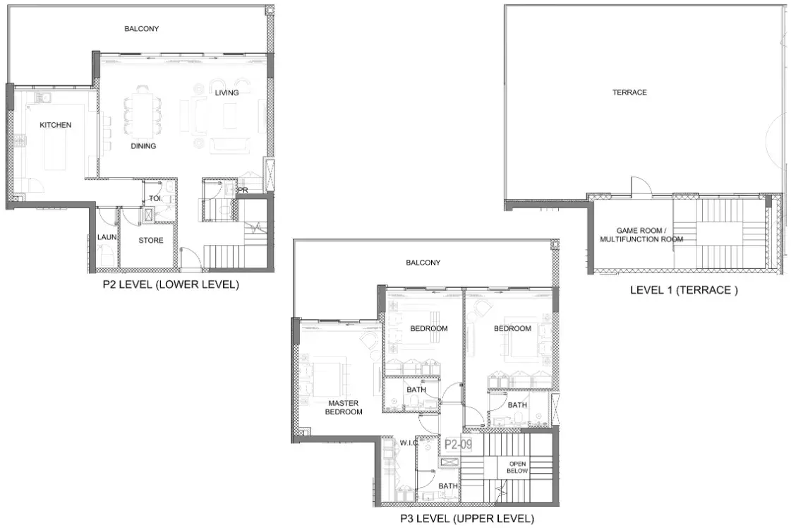 3 Bedrooms apartments - Golf Greens floor plan