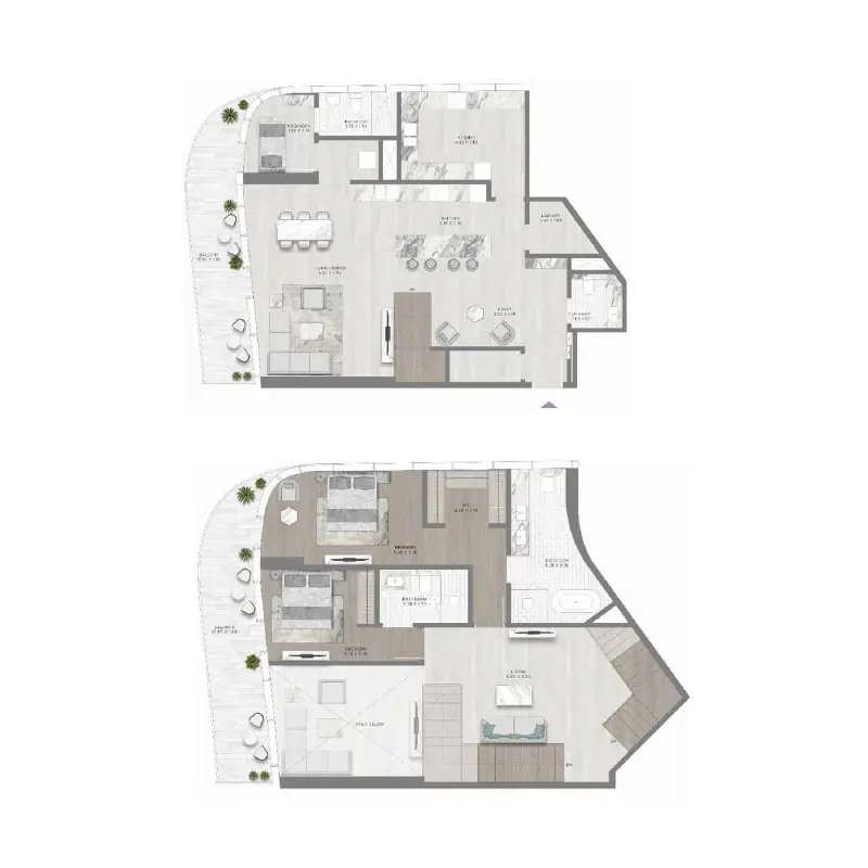2 bedroom floor plan