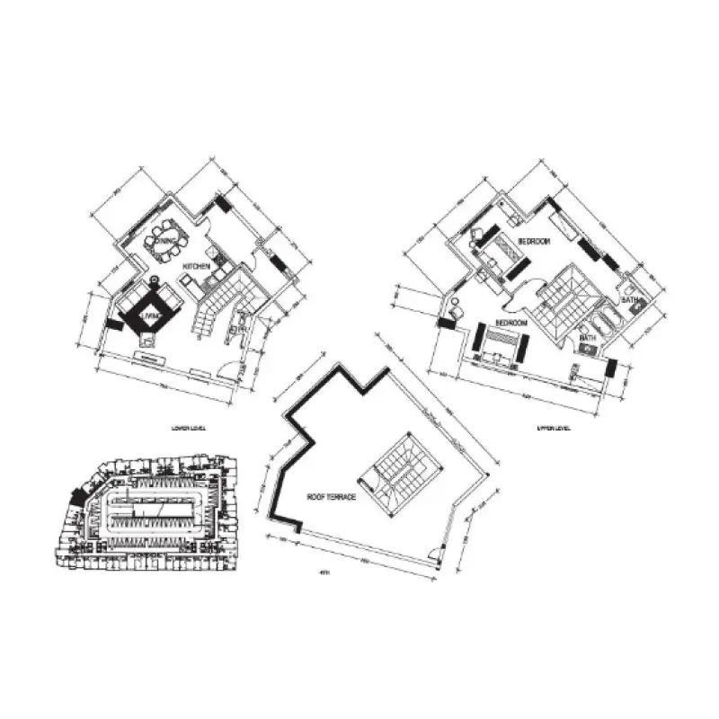 2 bedroom floor plan