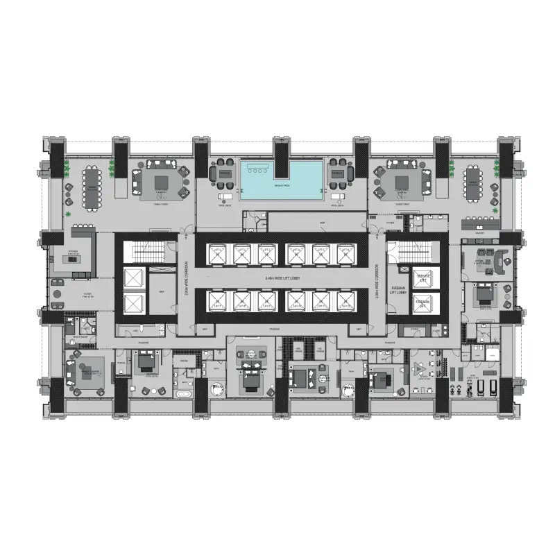 5 bedroom floor plan