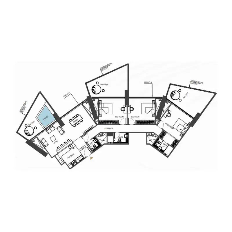 3 bedroom floor plan
