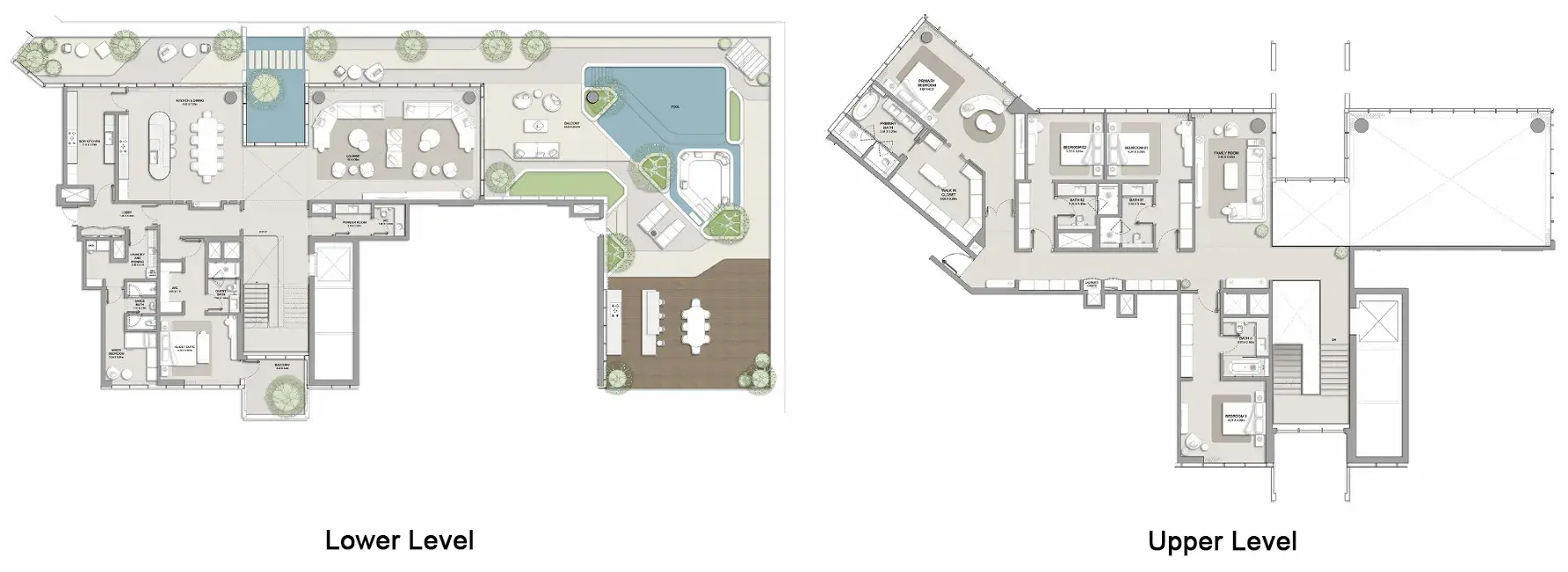 5 Bedrooms apartments - City Walk Crestlane floor plan