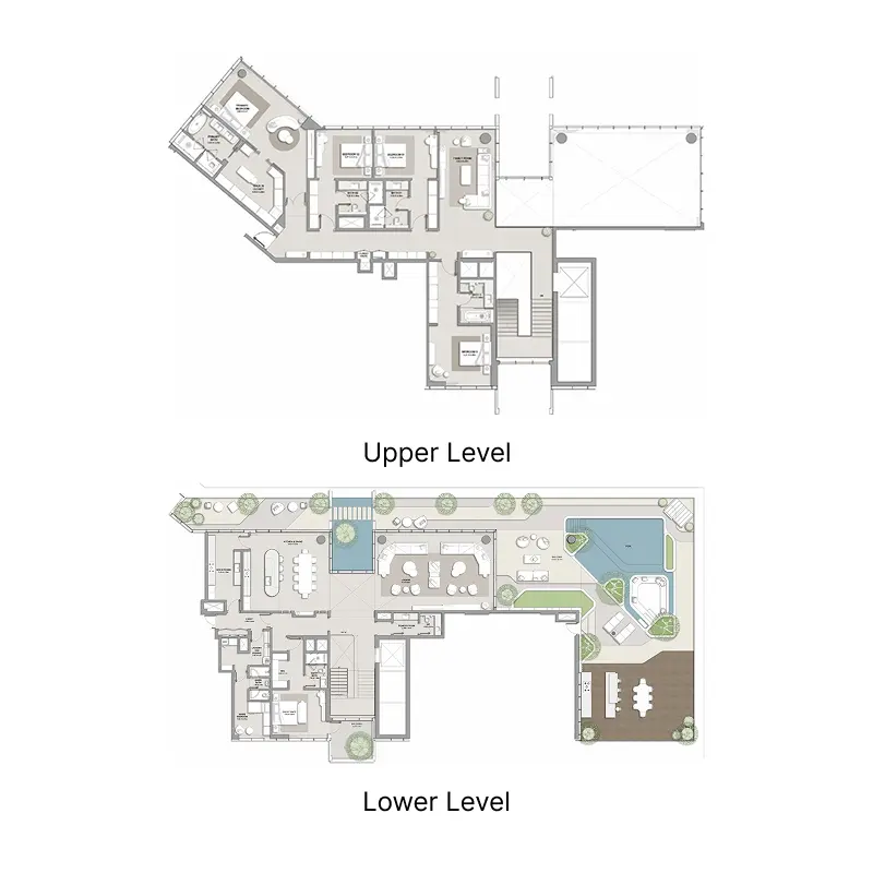 5 bedroom + pool Penthouse -  City Walk Crestlane floor plan