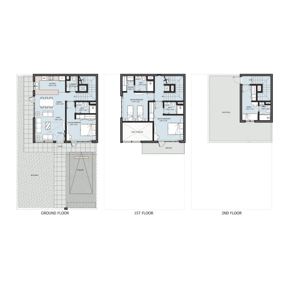 3 bedroom floor plan