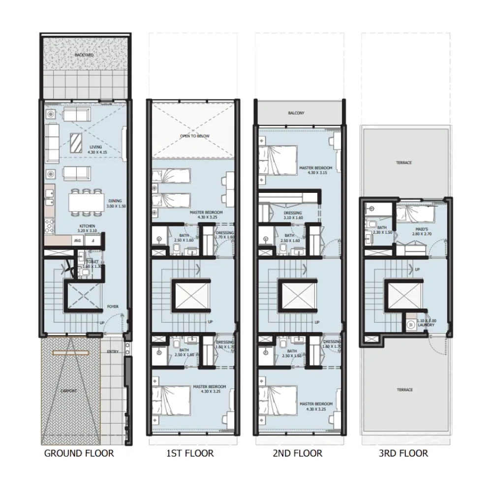 4 bedroom floor plan