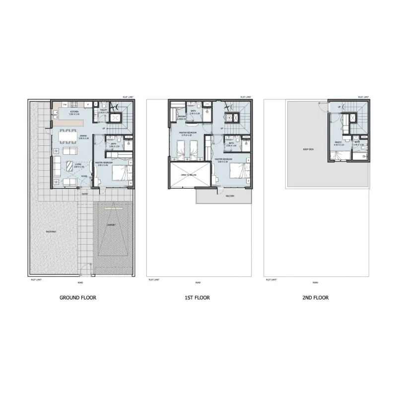 3 bedroom floor plan