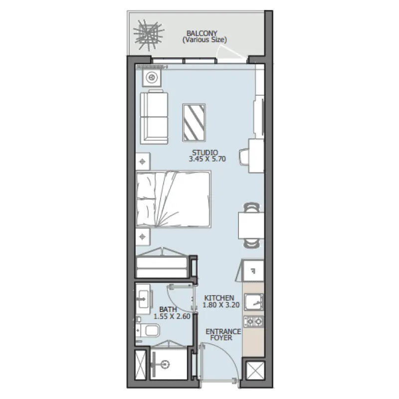 Studio floor plan