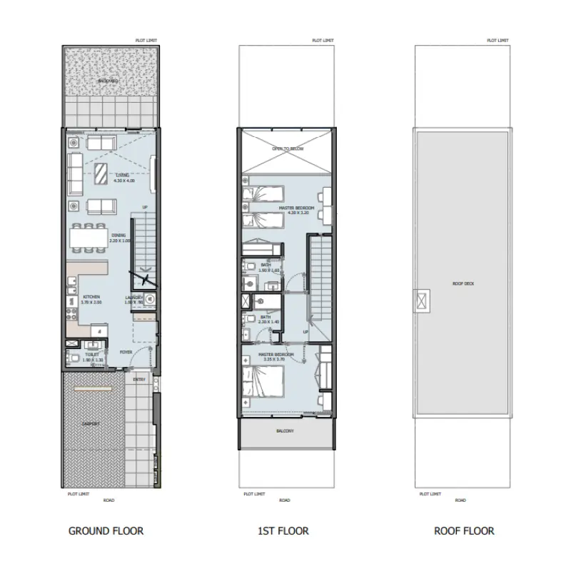2 bedroom floor plan