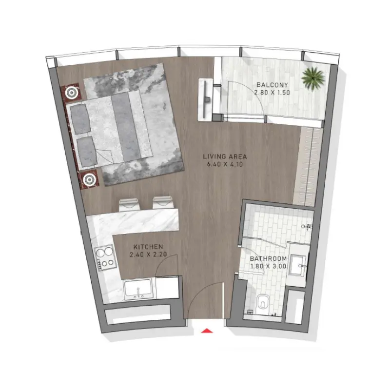 Studio floor plan