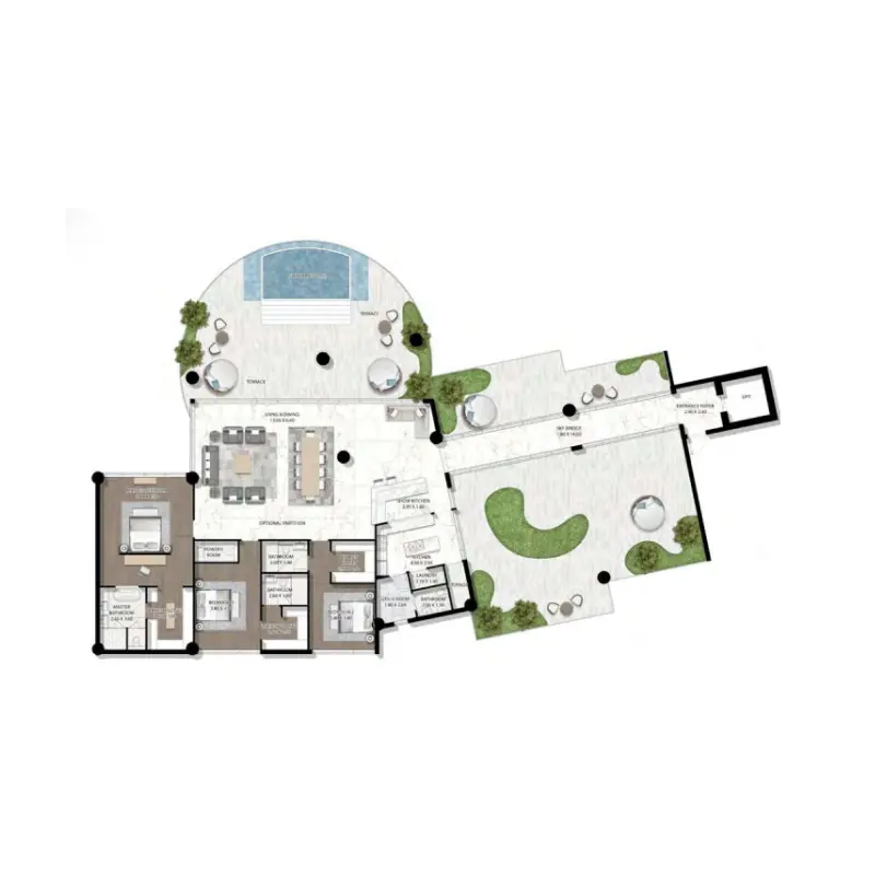 3 bedroom floor plan