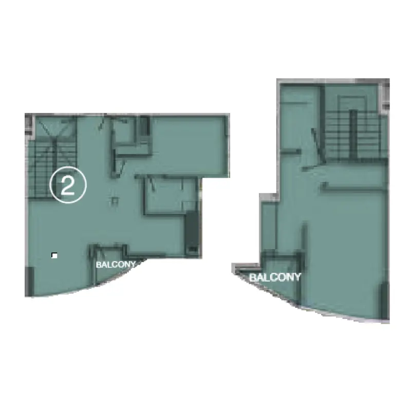 2 bedroom floor plan
