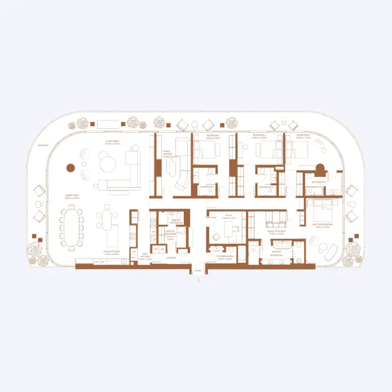 4 bedroom floor plan