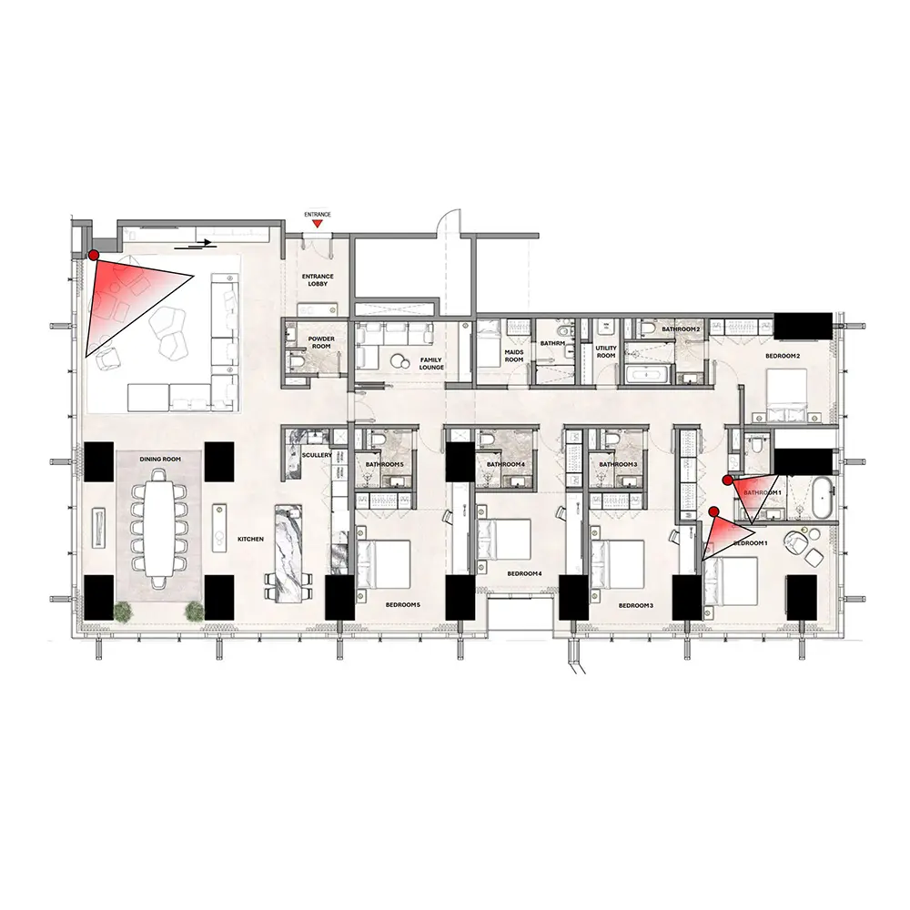 5 bedroom floor plan