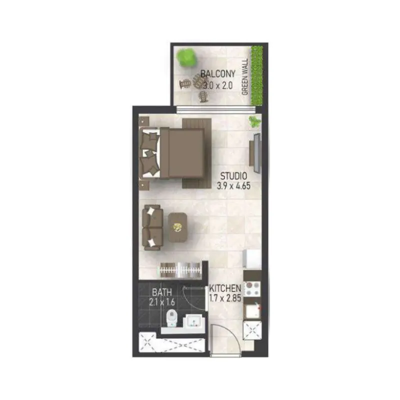 Studio floor plan