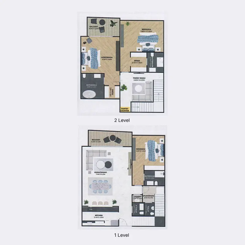3 bedroom floor plan