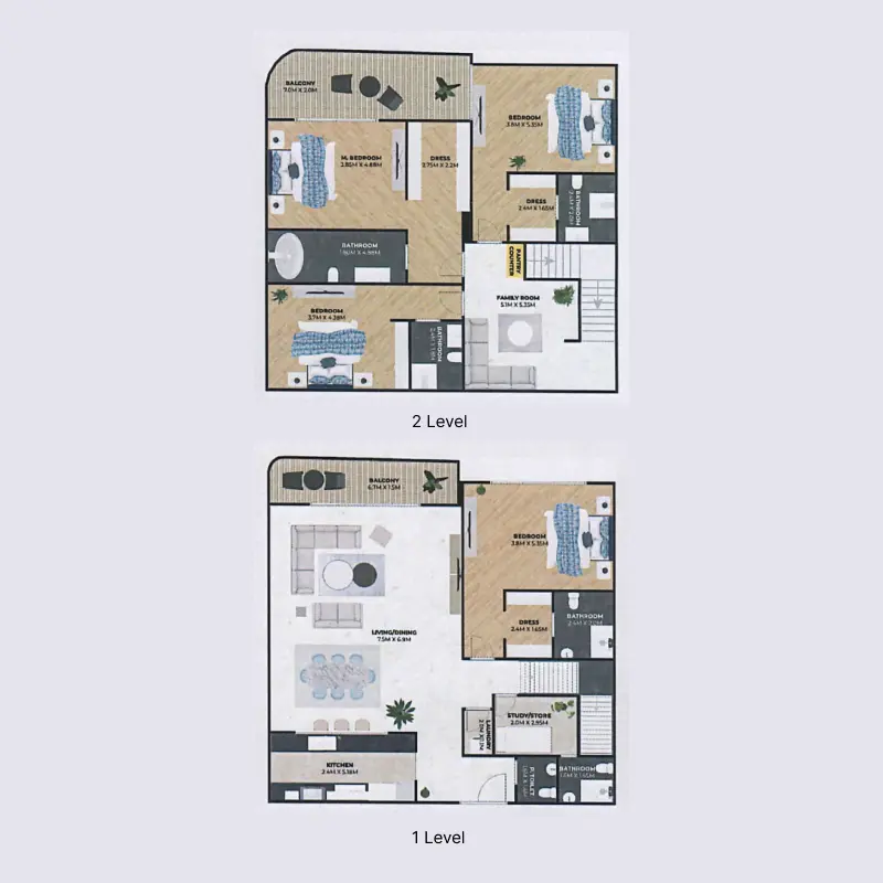 4 bedroom floor plan