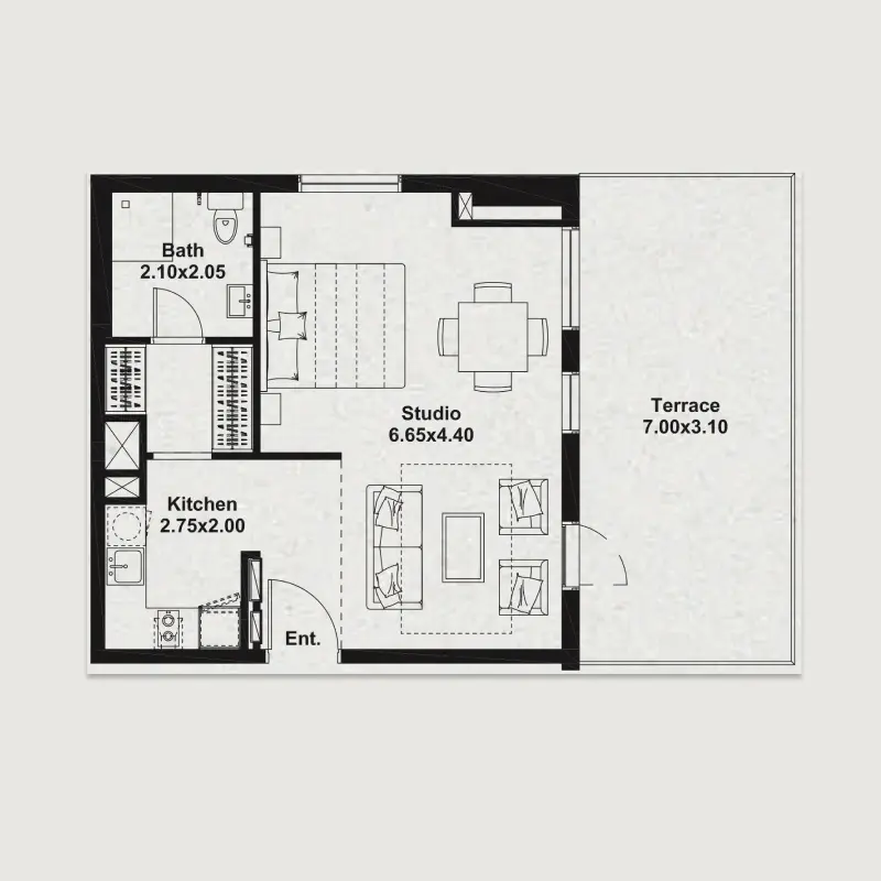 Studio floor plan