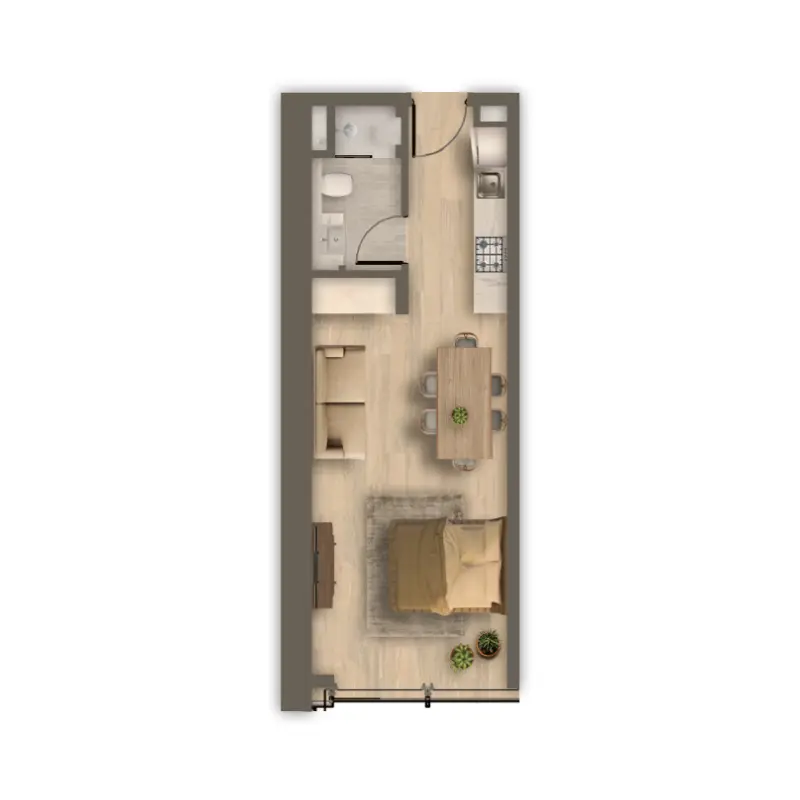 Studio floor plan