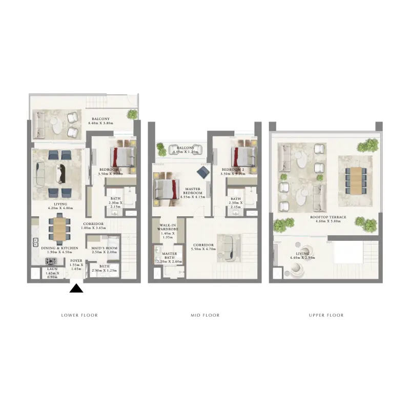 3 bedroom floor plan