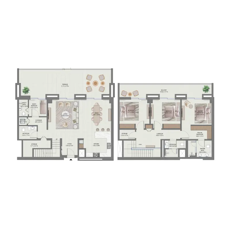3 bedroom floor plan