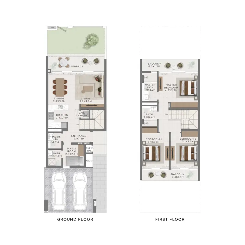 3 bedroom floor plan