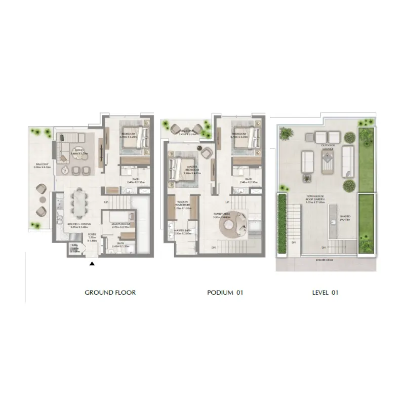 3 bedroom floor plan
