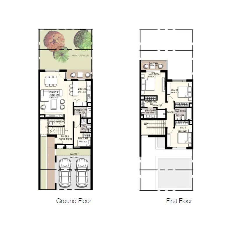 3 bedroom floor plan