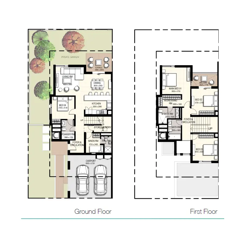4 bedroom floor plan