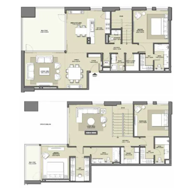 3 bedroom floor plan