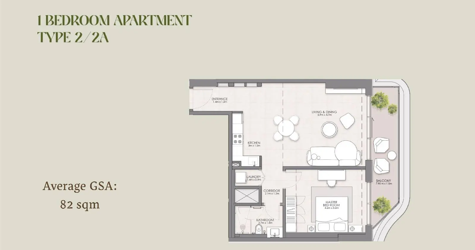 Type 2 / 2A floor plan
