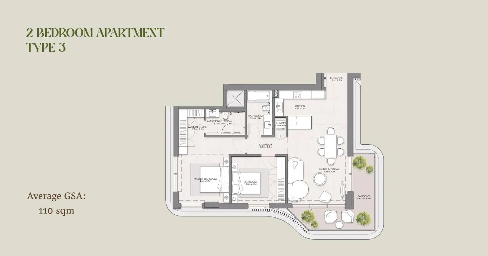 Type 3 floor plan