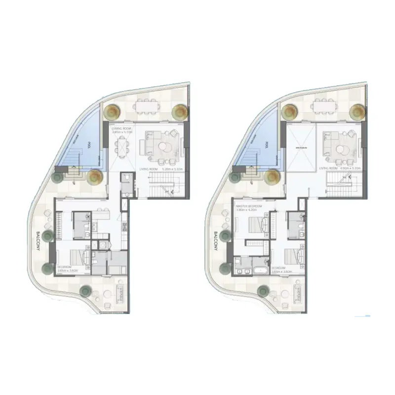 3 bedroom floor plan