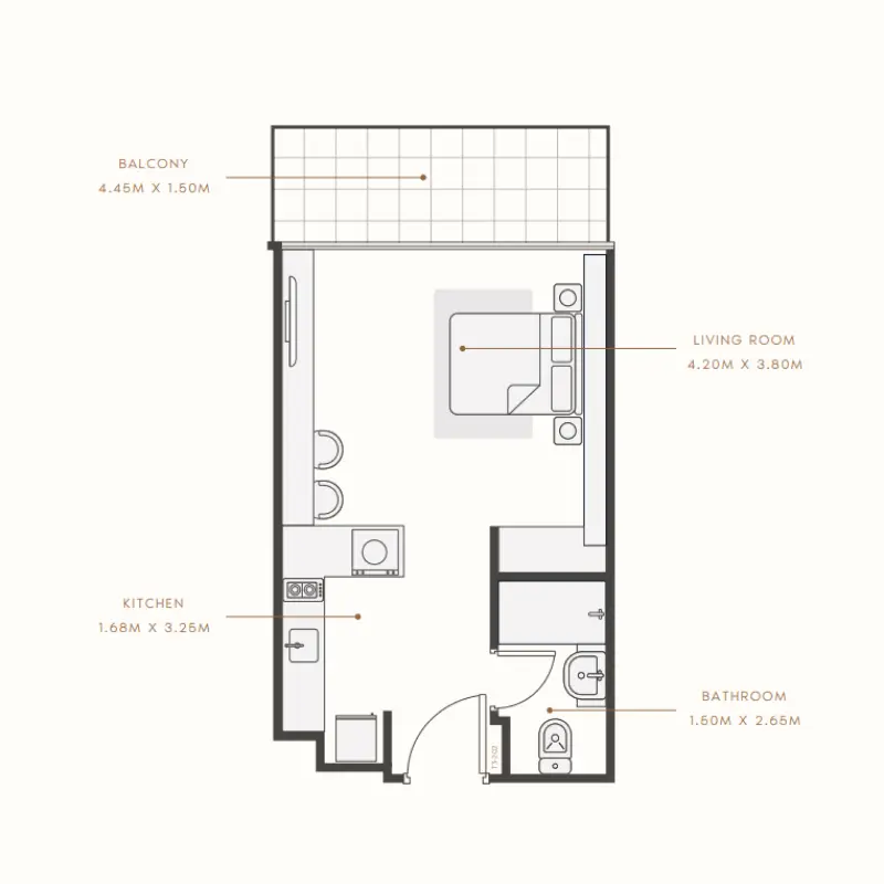 Studio floor plan