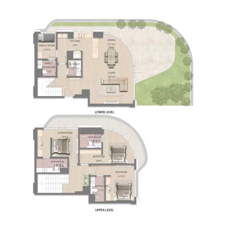 3 bedroom floor plan