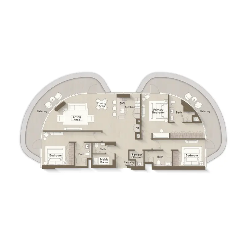 3 bedroom floor plan