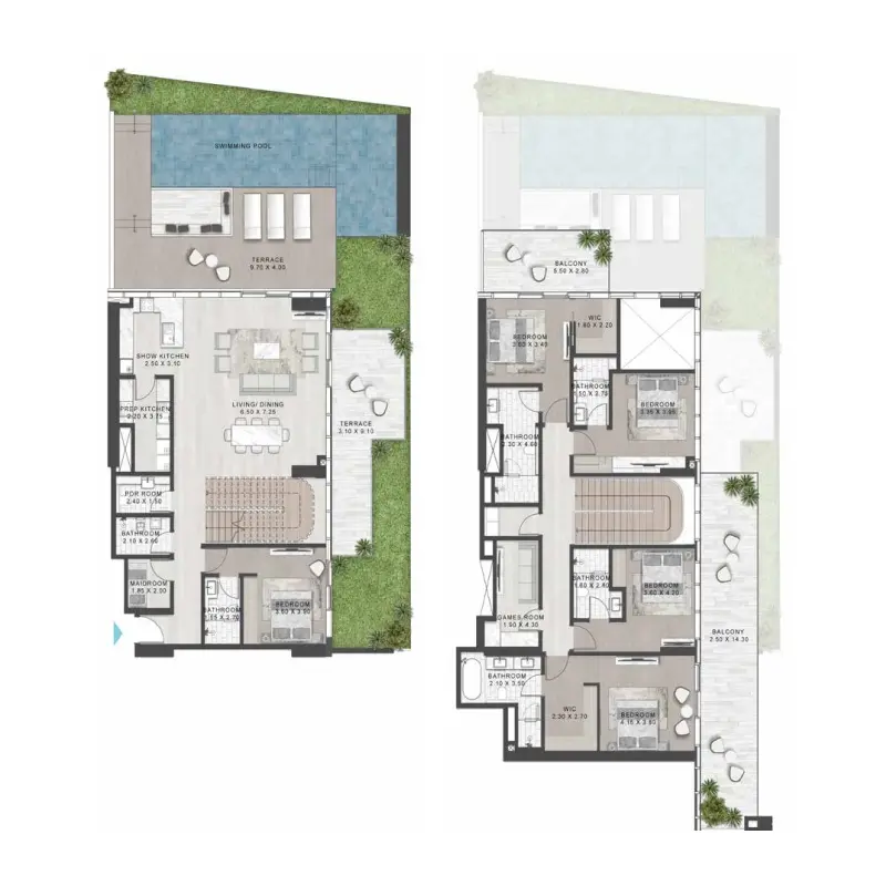 5 bedroom floor plan