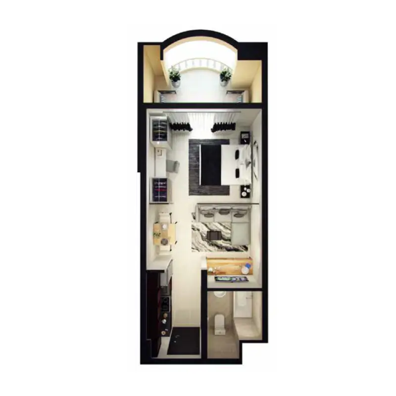 Studio floor plan