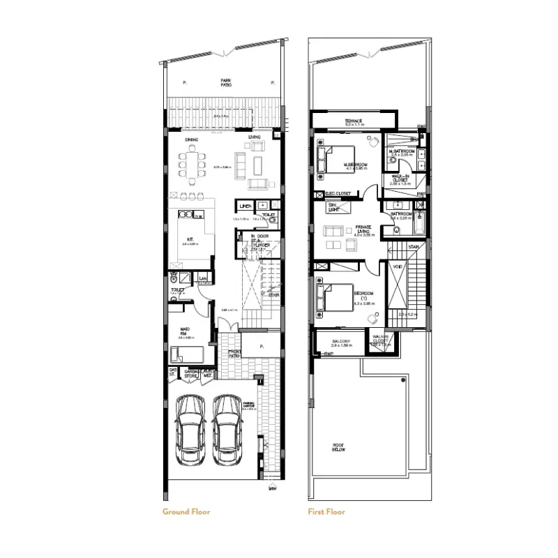 2 bedroom floor plan