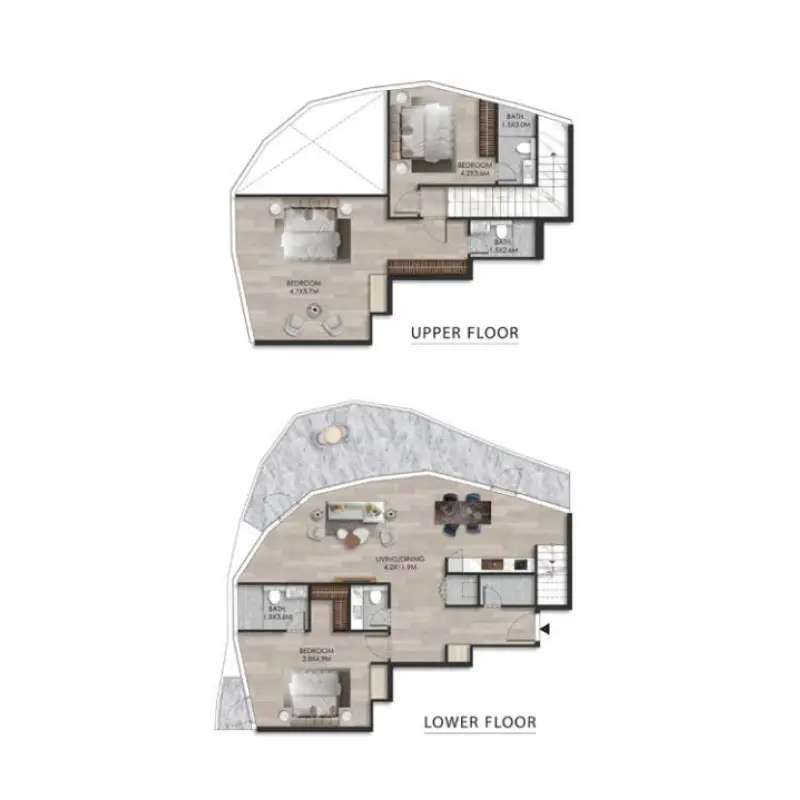 3 bedroom floor plan
